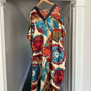 Vibrant Multicolor Kaftan Dress